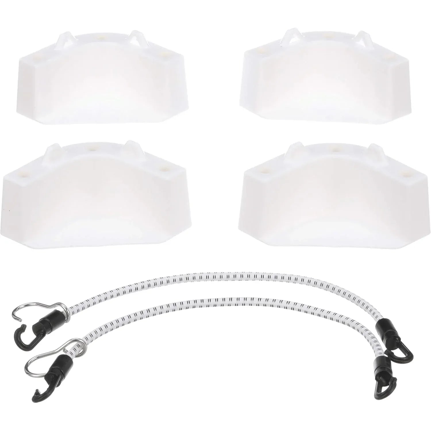 Attwood Marine Cooler Mounting Kit, 4 Corner Brackets, 2 Elastic Cords — Quality Boat Parts