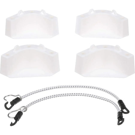 Attwood Marine Cooler Mounting Kit, 4 Corner Brackets, 2 Elastic Cords — Quality Boat Parts
