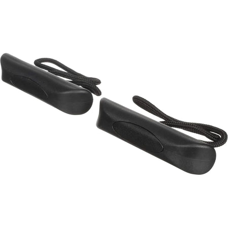 Attwood Marine Kayak Handle Replacement Set, Pair, Black Plastic, Braided Rope — Quality Boat Parts