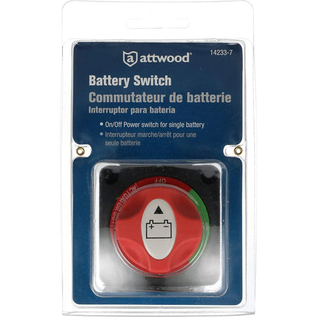 Attwood Marine Single Battery Switch, 12-50V DC, 200A Continuous, 300A Intermittent — Quality Boat Parts