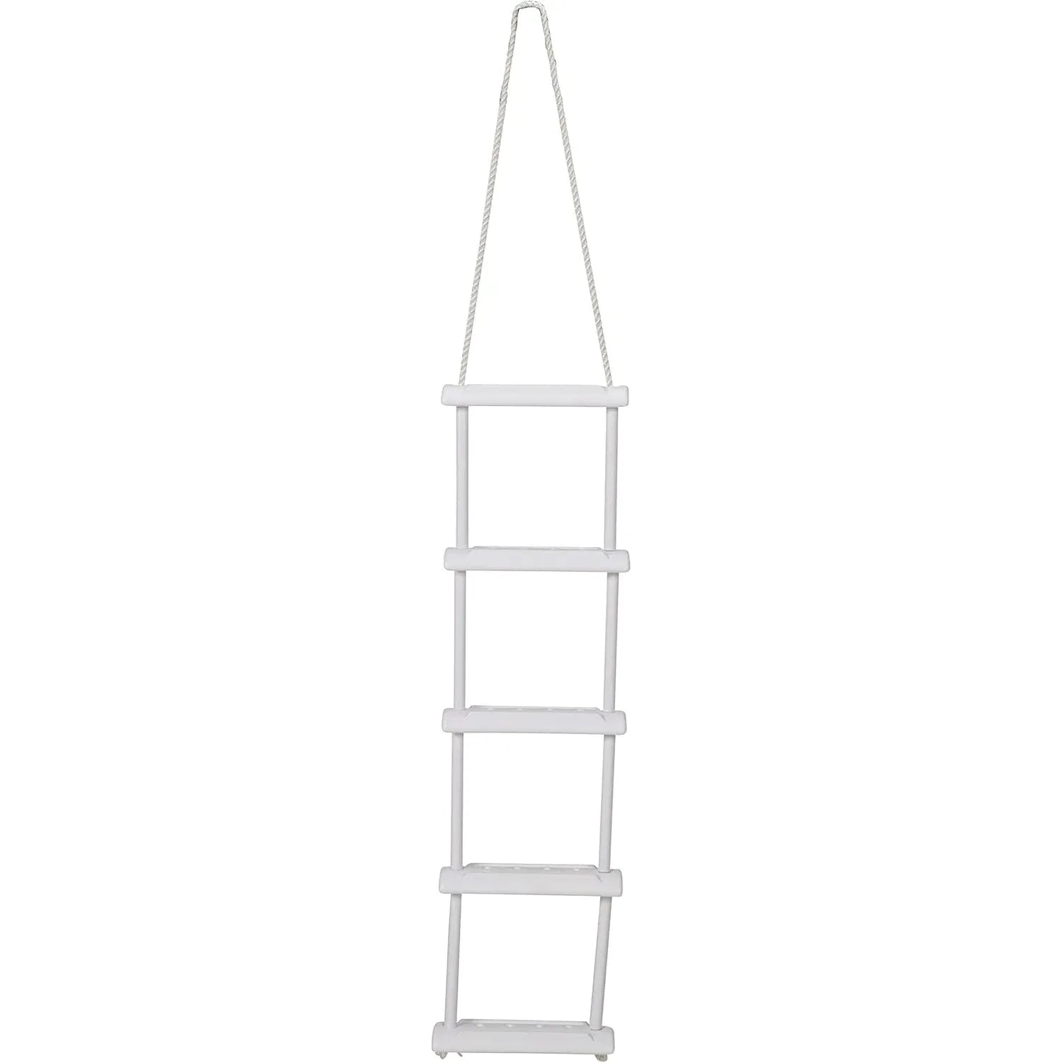 Attwood Marine Rope Ladder, 5-Step, 11-3/4 in Blow-Molded Steps, Cleat or Railing Mount, Fold-Flat — Quality Boat Parts