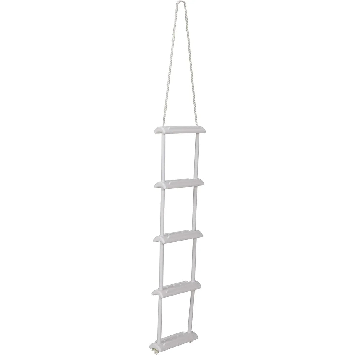 Attwood Marine Rope Ladder, 5-Step, 11-3/4 in Blow-Molded Steps, Cleat or Railing Mount, Fold-Flat — Quality Boat Parts