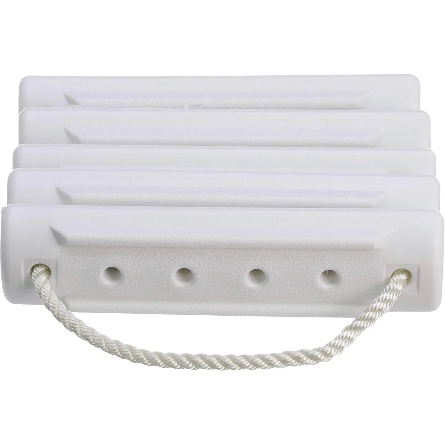 Attwood Marine Rope Ladder, 5-Step, 11-3/4 in Blow-Molded Steps, Cleat or Railing Mount, Fold-Flat — Quality Boat Parts