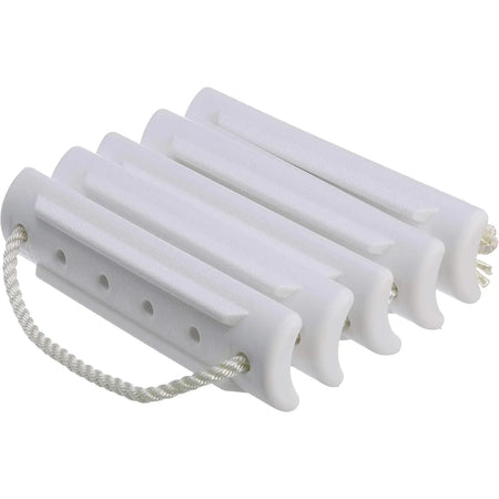 Attwood Marine Rope Ladder, 5-Step, 11-3/4 in Blow-Molded Steps, Cleat or Railing Mount, Fold-Flat — Quality Boat Parts