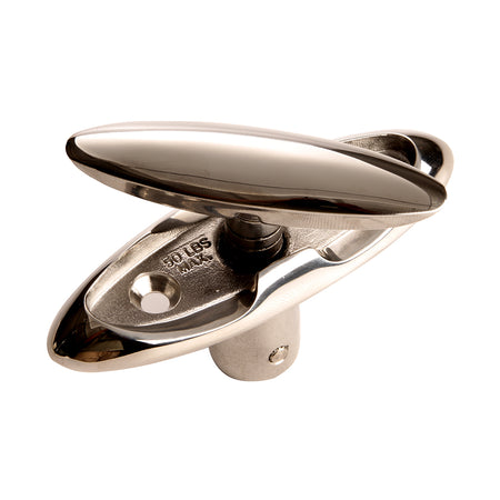 Attwood Marine Fender Cleat, 3-1/2 in, 316 Stainless Steel, Retractable, 3/4 in Max Line Opening — Quality Boat Parts