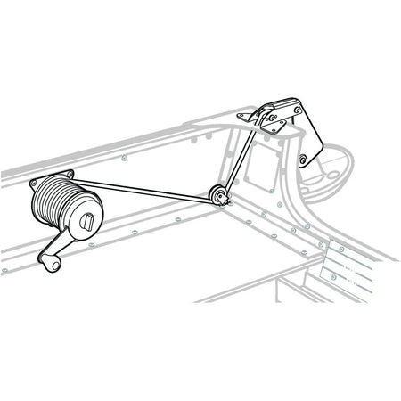 Attwood Marine Anchor Lift System, 12 lb Anchor Capacity, Bow or Stern Mount, Heavy-Gauge Powder-Coated Steel — Quality Boat Parts