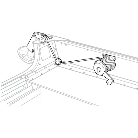 Attwood Marine Anchor Lift System, 12 lb Anchor Capacity, Bow or Stern Mount, Heavy-Gauge Powder-Coated Steel — Quality Boat Parts