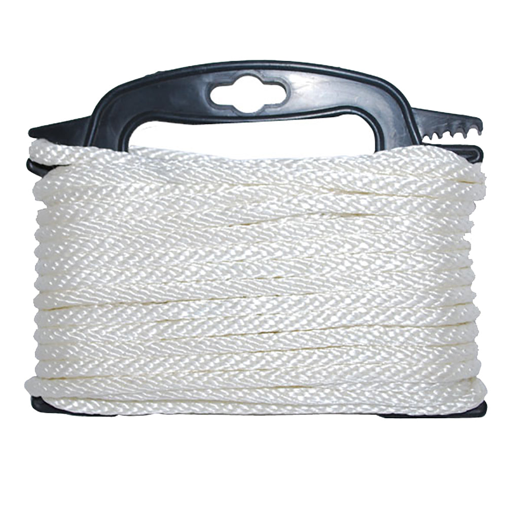 Attwood Marine Braided Nylon Rope, 3/16 in x 100 ft, White — Quality Boat Parts