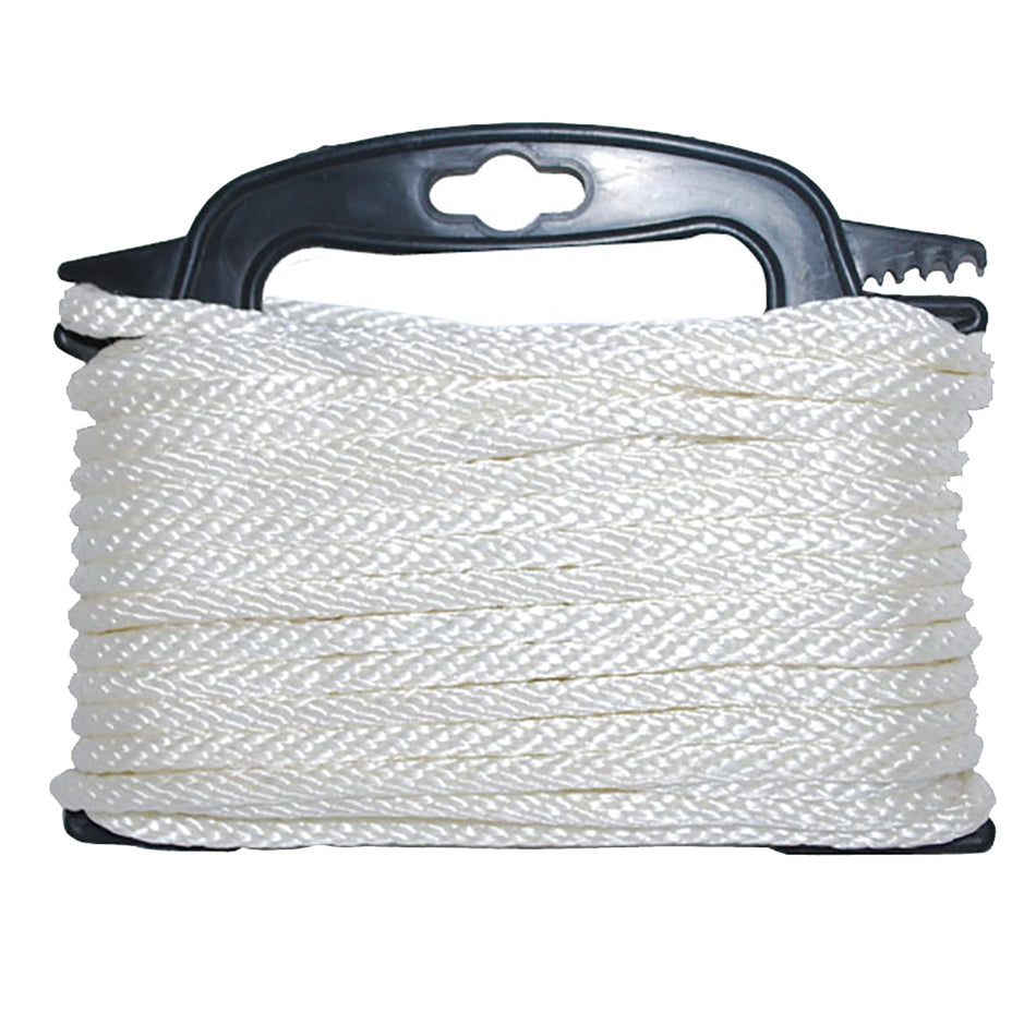 Attwood Marine Braided Nylon Rope, 3/16 in x 100 ft, White — Quality Boat Parts