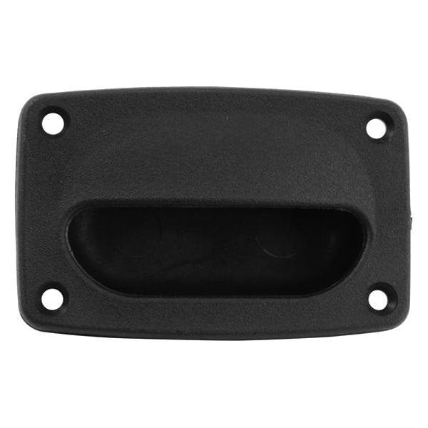 Attwood Marine Flush Hatch Pull, Low-Profile, ABS, Black Textured Finish — Quality Boat Parts