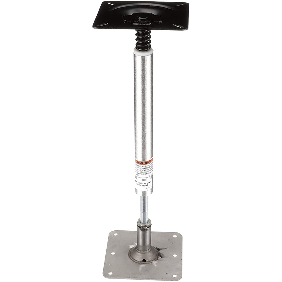Attwood Marine SWIVL-EZE Lock'N-Pin Pedestal Kit, 3/4 in System, 13 in Post, 7 x 7 in Stainless Steel Threaded Base Plate — Quality Boat Parts
