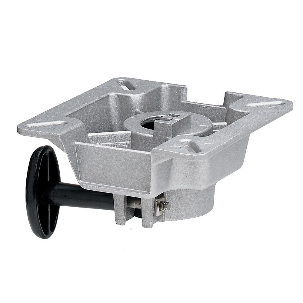Attwood Marine SWIVL-EZE LakeSport Seat Mount, For 2-3/8 in D Posts, Friction Control, Aluminum, 3 Degree Tilt — Quality Boat Parts