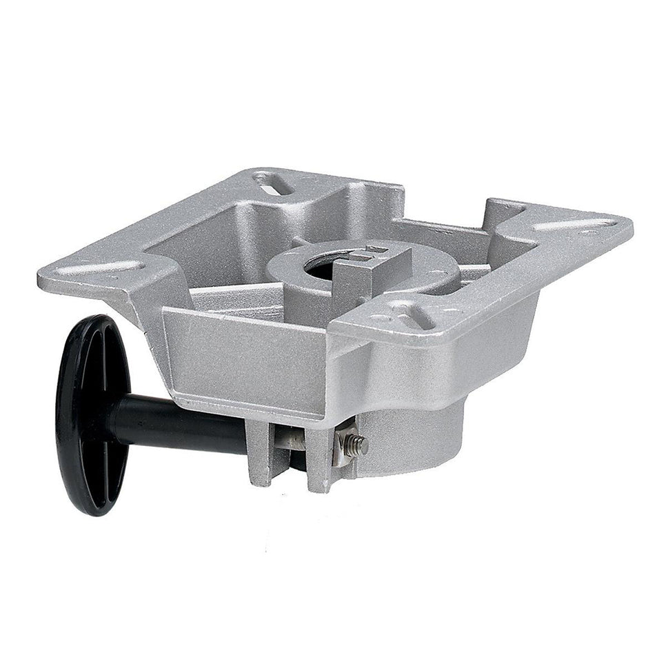 Attwood Marine SWIVL-EZE LakeSport Seat Mount, For 2-3/8 in D Posts, Friction Control, Aluminum, 3 Degree Tilt — Quality Boat Parts