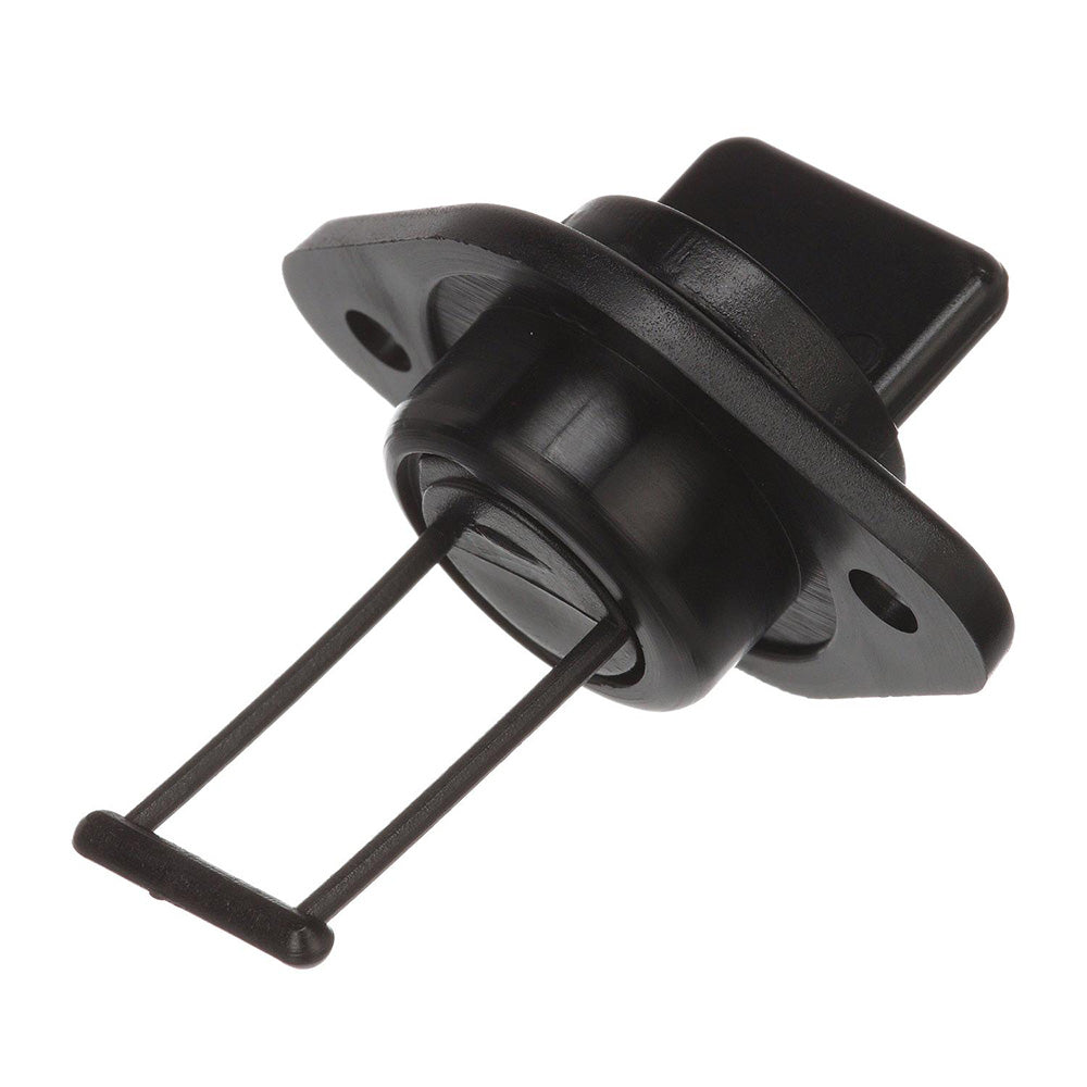 Attwood Marine Drain Plug and Receiver Kit, 3/4 in, Threaded Receiver, Black Plastic — Quality Boat Parts