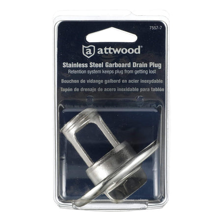 Attwood Marine Garboard Drain Plug, 7/8 in Diameter, SS316 — Quality Boat Parts