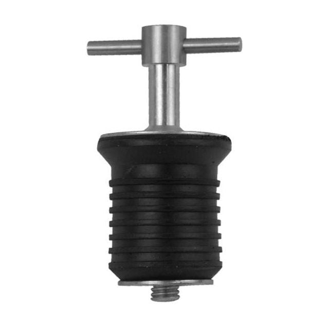 Attwood Marine T-Handle Drain Plug, Stainless Steel, 1 in, Without Chain — Quality Boat Parts