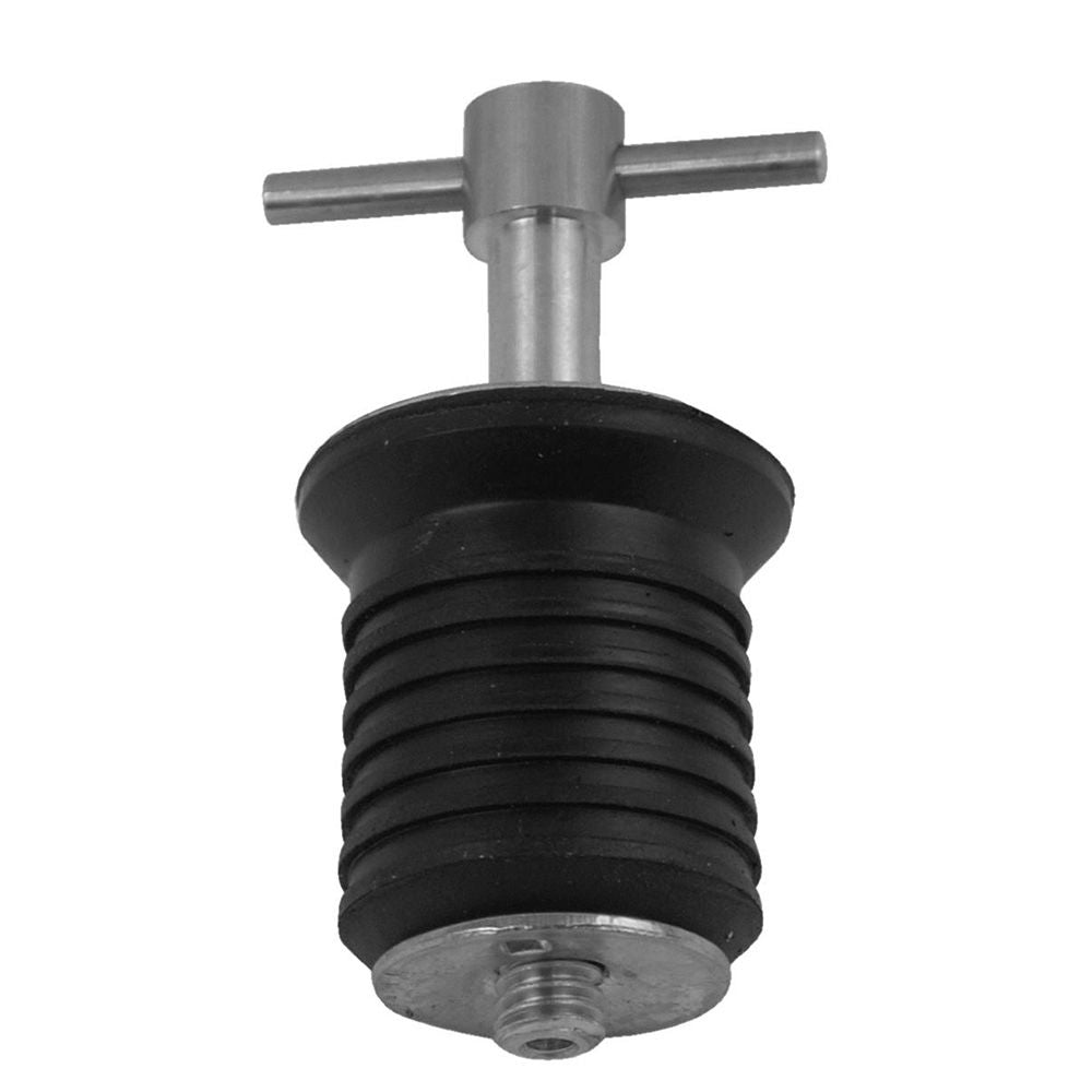 Attwood Marine T-Handle Drain Plug, Stainless Steel, 1 in, Without Chain — Quality Boat Parts