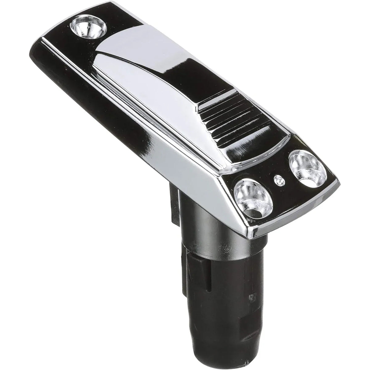 Attwood Marine Rectangle 2-Pin Pole Light Base, For 12 Degree Angled Poles, 12V, Zamak, 4 x 1-5/8 in — Quality Boat Parts