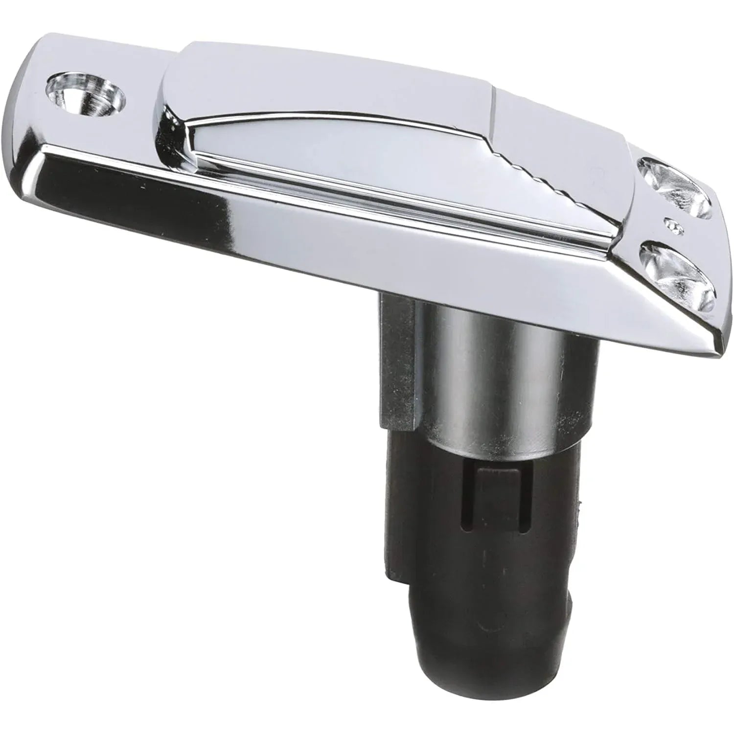 Attwood Marine Rectangle 2-Pin Pole Light Base, For 12 Degree Angled Poles, 12V, Zamak, 4 x 1-5/8 in — Quality Boat Parts