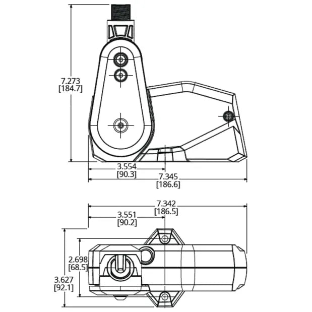 Attwood Marine PowerBase Powered Fold-Down Antenna Base, For 1 in-14 Threaded VHF Antennas, Up to 8 ft — Quality Boat Parts