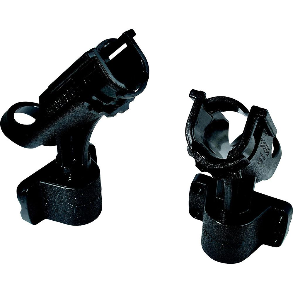 Attwood Marine 2-In-1 Non-Adjustable Side Mount Rod Holders, 2pk, Black — Quality Boat Parts