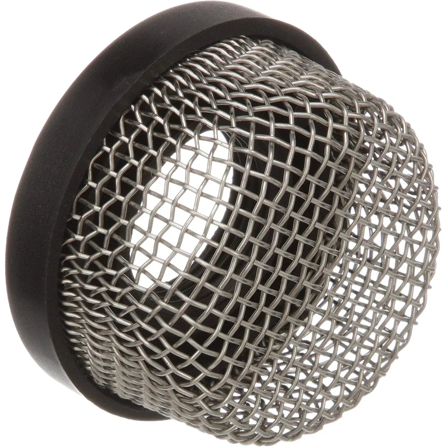 Attwood Marine Mesh Strainer, For 3/4 in Aerator Inlet and 3886-1 Thru-Hull, Stainless Steel Mesh, Black PVC Base — Quality Boat Parts