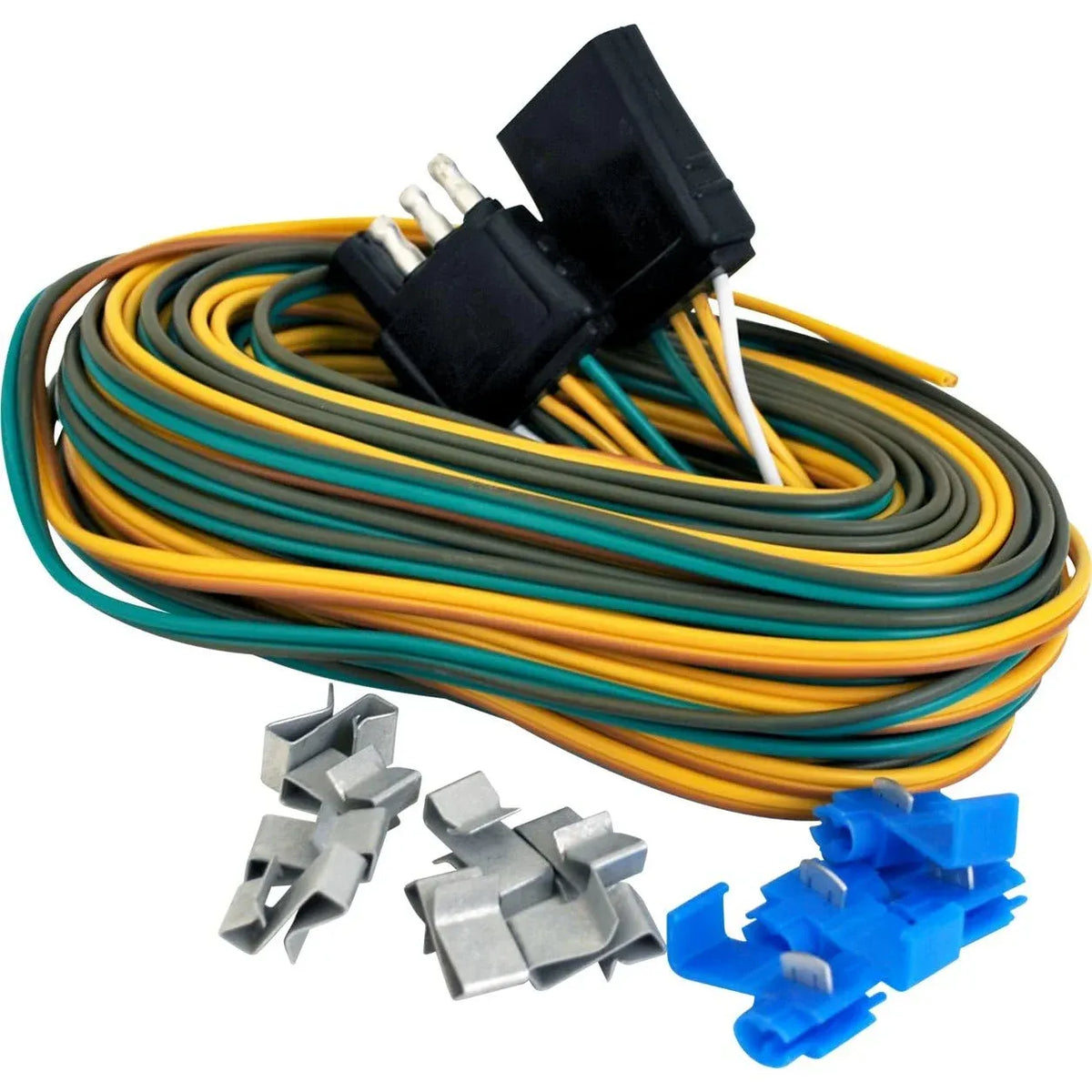Attwood Marine Complete Trailer Wiring Kit, 25 ft, 4 Quick Connectors, 8 Attachment Clips — Quality Boat Parts