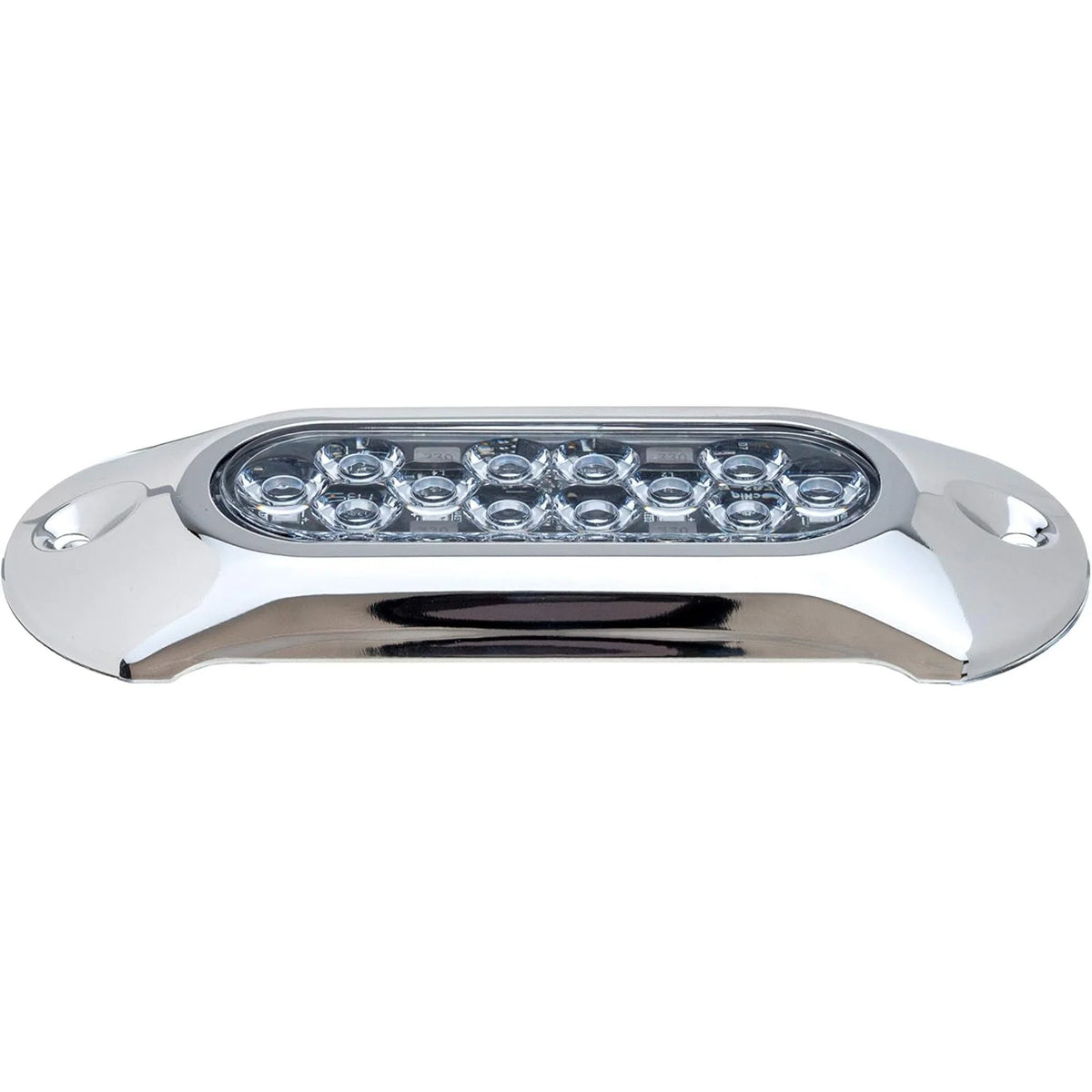 Attwood Marine Light Armor Surface-Mount Underwater LED Light, 12 LEDs, 12/24V DC, 6 in, Sapphire Blue Light — Quality Boat Parts