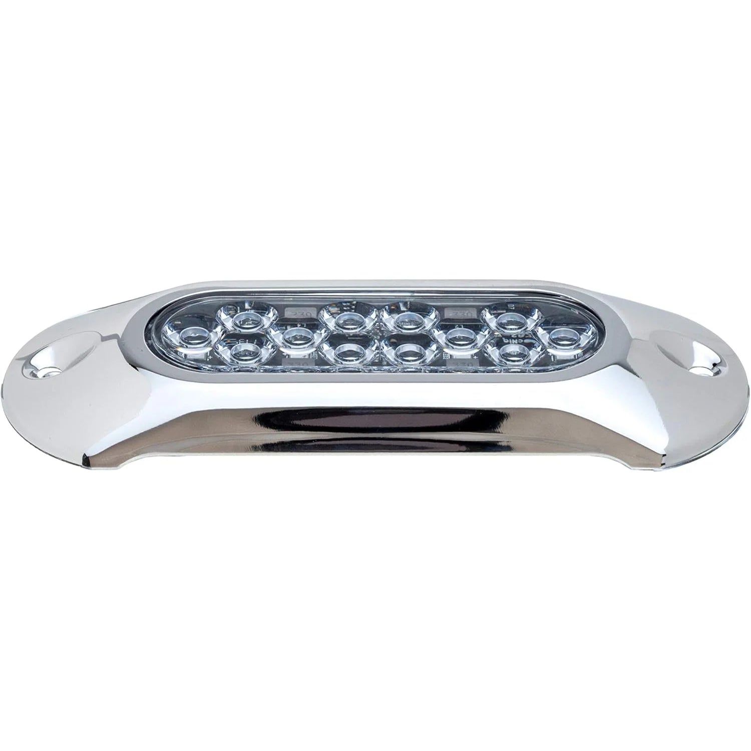 Attwood Marine Light Armor Surface-Mount Underwater LED Light, 12 LEDs, 12/24V DC, 6 in, Sapphire Blue Light — Quality Boat Parts