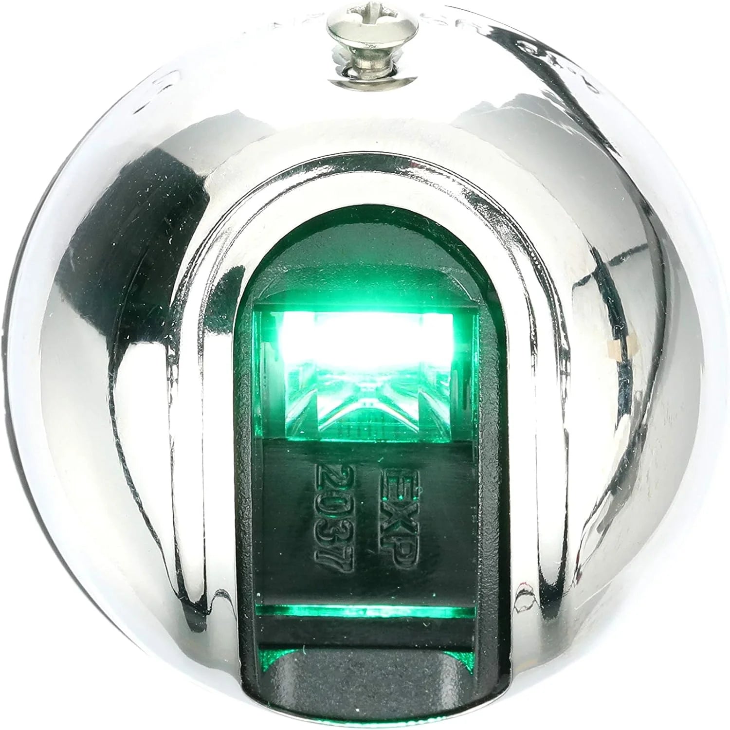 Attwood Marine LightArmor Vertical Surface Mount Navigation Light, Starboard Green, 2NM, IP67, Stainless Steel — Quality Boat Parts