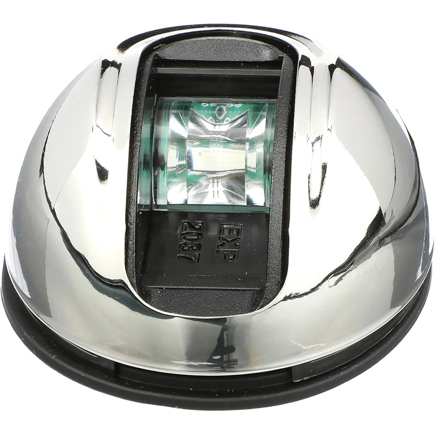 Attwood Marine LightArmor Vertical Surface Mount Navigation Light, Starboard Green, 2NM, IP67, Stainless Steel — Quality Boat Parts