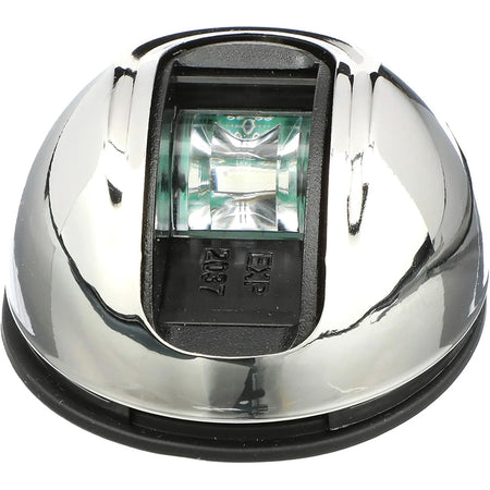 Attwood Marine LightArmor Vertical Surface Mount Navigation Light, Starboard Green, 2NM, IP67, Stainless Steel — Quality Boat Parts