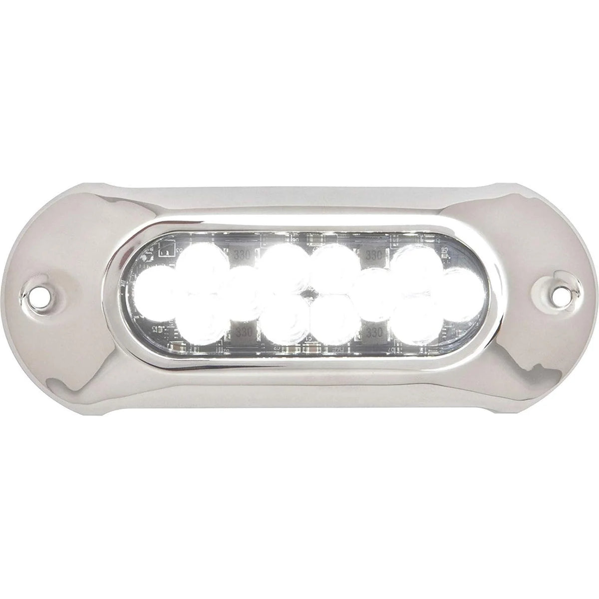 Attwood Marine LightArmor HPX Underwater LED Light, Intense White Light, 12V/24V, 5000 lm, 6 in, Surface Mount, SS316 Cover — Quality Boat Parts