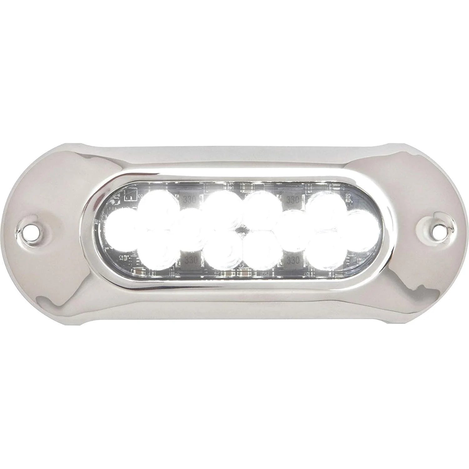 Attwood Marine LightArmor HPX Underwater LED Light, Intense White Light, 12V/24V, 5000 lm, 6 in, Surface Mount, SS316 Cover — Quality Boat Parts