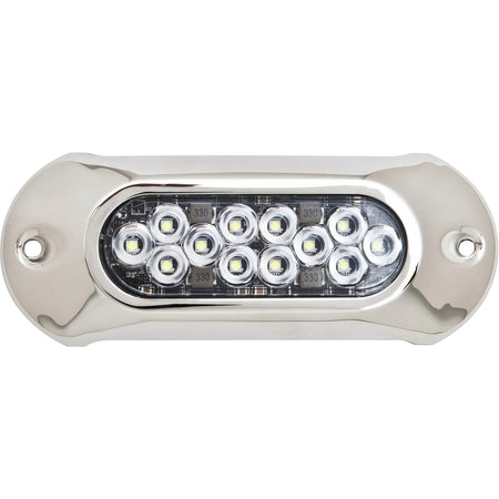 Attwood Marine LightArmor HPX Underwater LED Light, Intense White Light, 12V/24V, 5000 lm, 6 in, Surface Mount, SS316 Cover — Quality Boat Parts