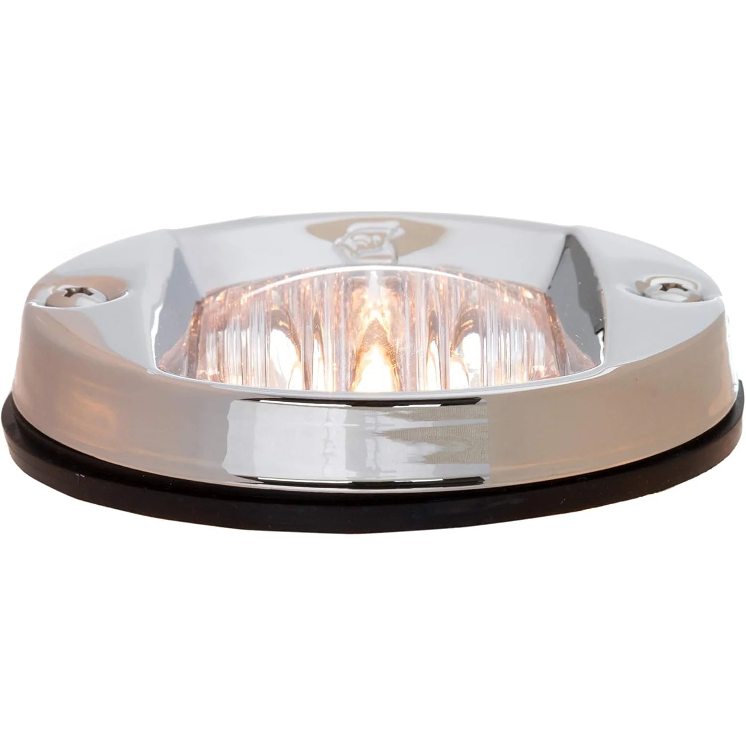 Attwood Marine Vertical Round Flush Mount Transom Light, 2-Mile Visibility, 3 in, 304 Stainless Steel — Quality Boat Parts