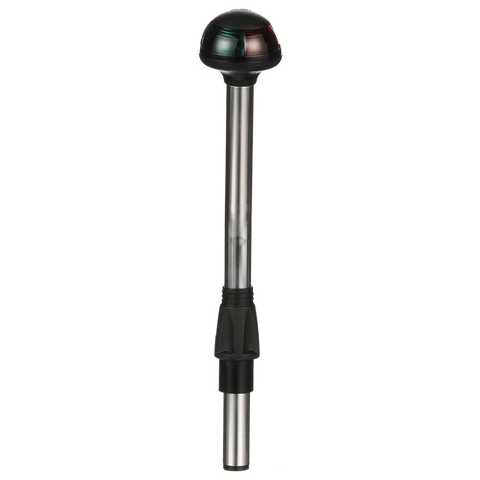 Attwood Marine Pulsar Bi-Color Stowaway Pole Light, 2-Pin, 10 in Angled Pole, 1-Mile Visibility, 225° — Quality Boat Parts