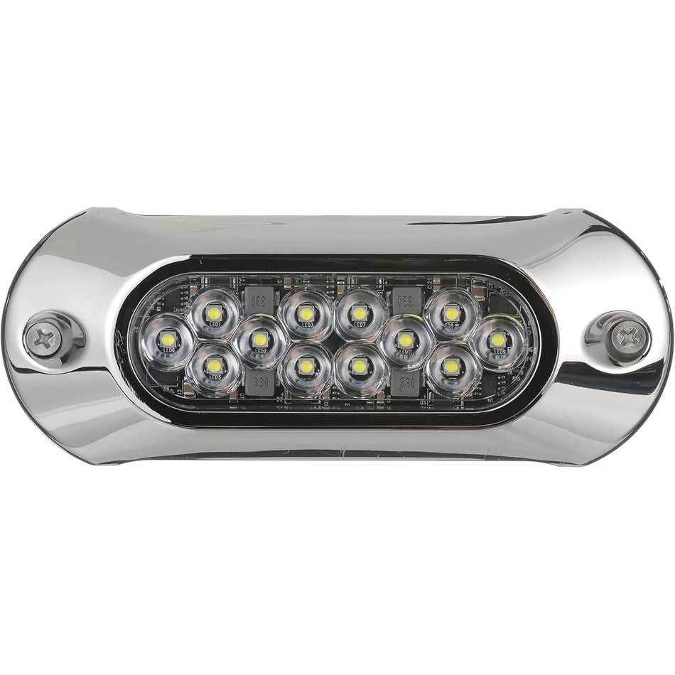 Attwood Marine Light Armor Surface-Mount Underwater LED Light, White Light, 12V, 12 LED — Quality Boat Parts