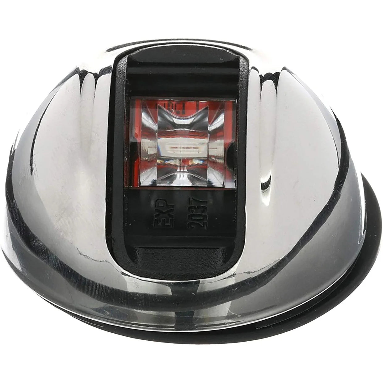 Attwood Marine LightArmor Vertical Surface Mount Navigation Light, Port Red, Oval, Stainless Steel Housing, 2NM, IP67 — Quality Boat Parts