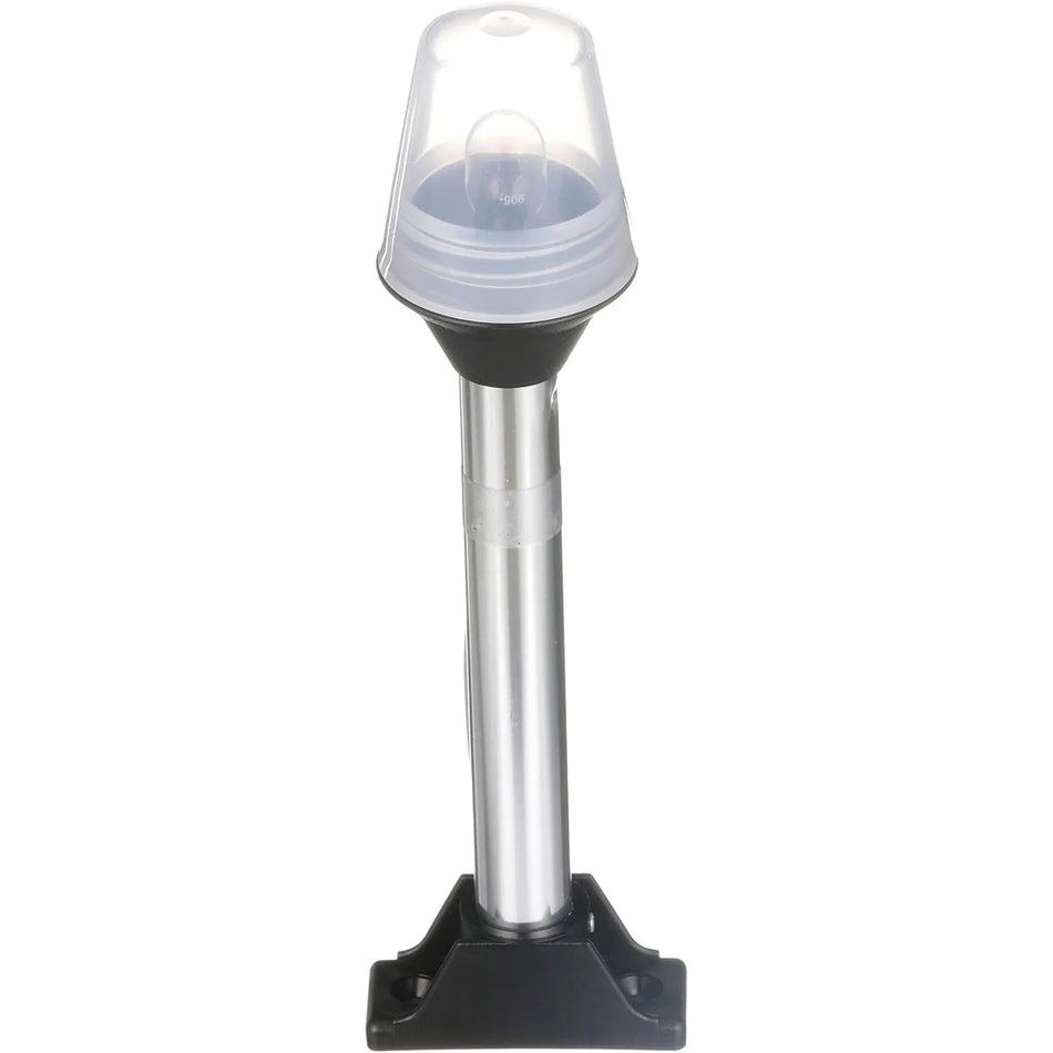 Attwood Marine All-Round Fixed Base Pole Light, 8 in, 2-Mile, 360°, Black Composite Base — Quality Boat Parts