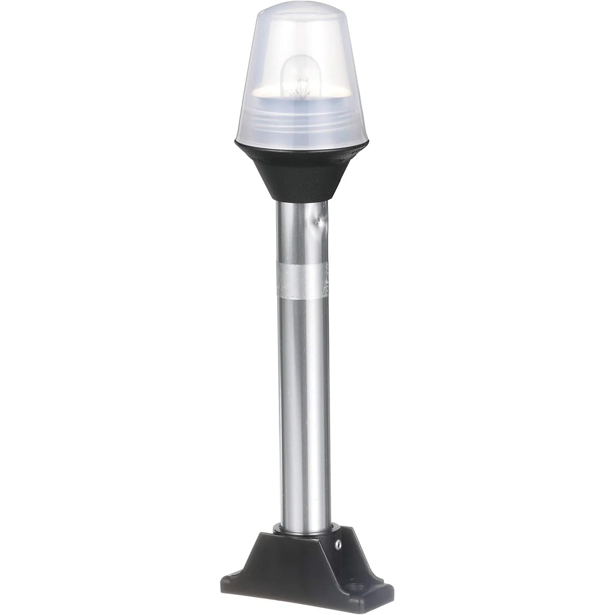 Attwood Marine All-Round Fixed Base Pole Light, 8 in, 2-Mile, 360°, Black Composite Base — Quality Boat Parts