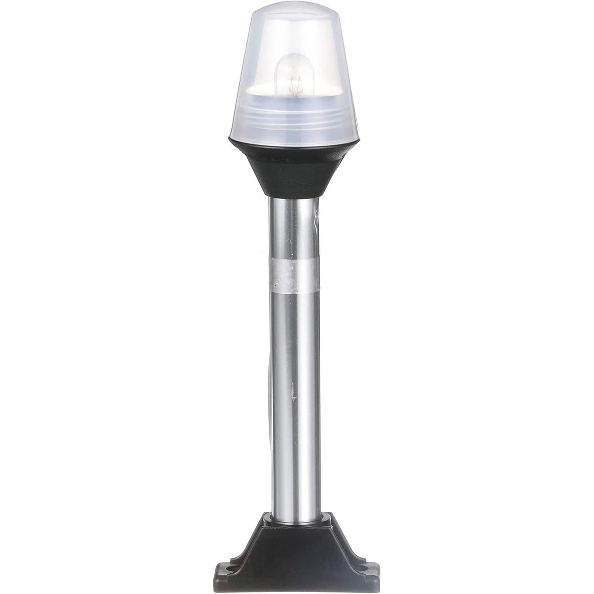 Attwood Marine All-Round Fixed Base Pole Light, 8 in, 2-Mile, 360°, Black Composite Base — Quality Boat Parts