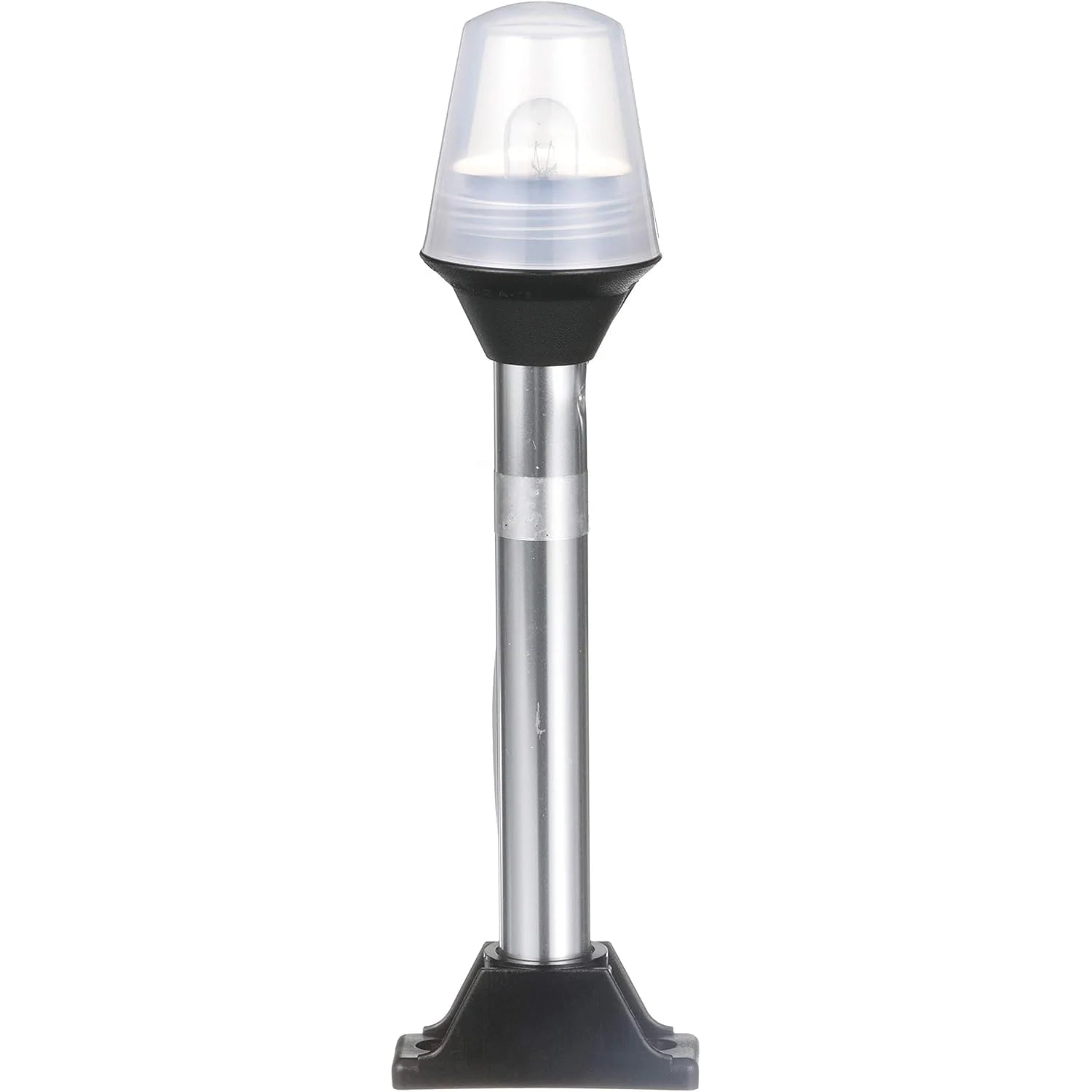 Attwood Marine All-Round Fixed Base Pole Light, 8 in, 2-Mile, 360°, Black Composite Base — Quality Boat Parts