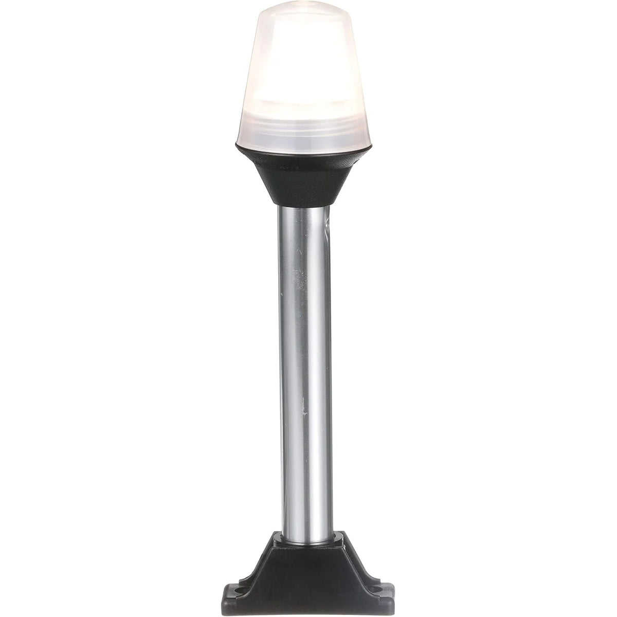 Attwood Marine All-Round Fixed Base Pole Light, 8 in, 2-Mile, 360°, Black Composite Base — Quality Boat Parts