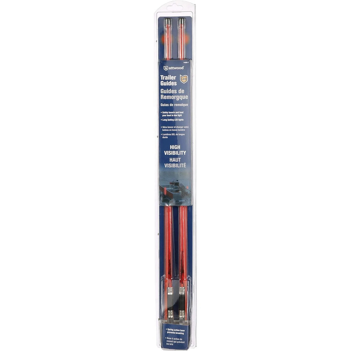Attwood Marine LED Lighted Trailer Guides, 12V, Waterproof, 2pk — Quality Boat Parts