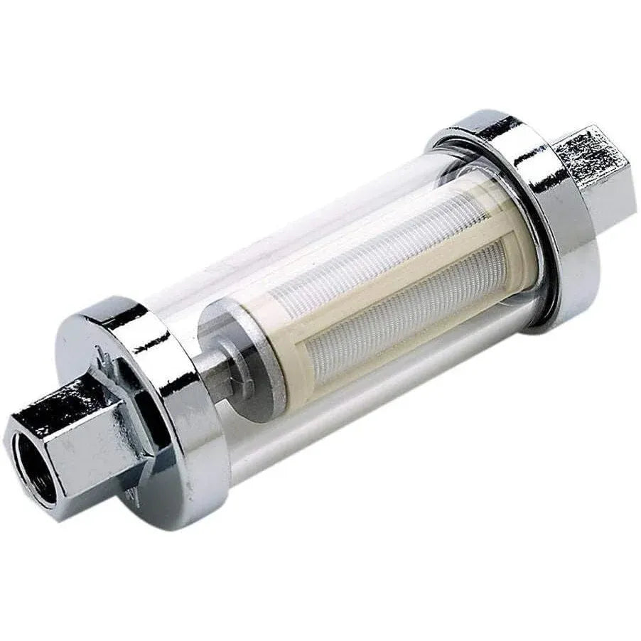 Attwood Marine Outboard Fuel Filter, Universal, Clear Body, For 1/4 in, 5/16 in, 3/8 in Fuel Lines — Quality Boat Parts