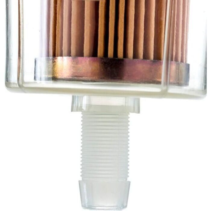 Attwood Marine Outboard Fuel Filter, 3/8 in Lines, 40 Micron, Clear Body — Quality Boat Parts