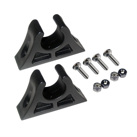 Attwood Marine Paddle Clips, For 1 in Paddles, 2pk, Stainless Steel Hardware, Black — Quality Boat Parts