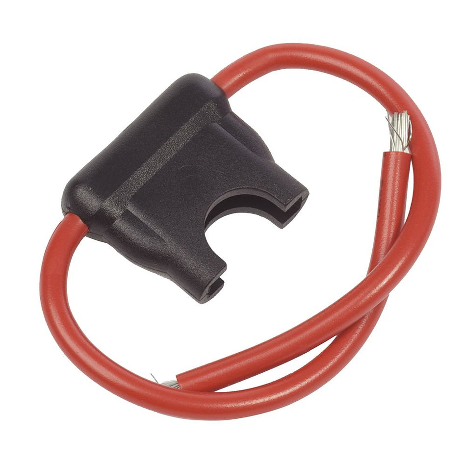 Blue Sea Systems In-Line ATO/ATC Fuse Holder, 12 AWG Pigtails, 30A Max — Quality Boat Parts