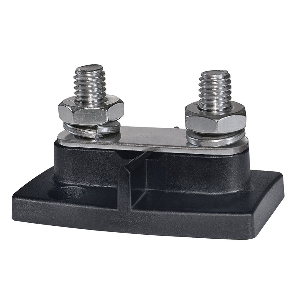 Blue Sea Systems PowerBar Dual BusBar, 200A, 48V DC, Two 3/8"-16 Studs, Tin-Plated Copper — Quality Boat Parts